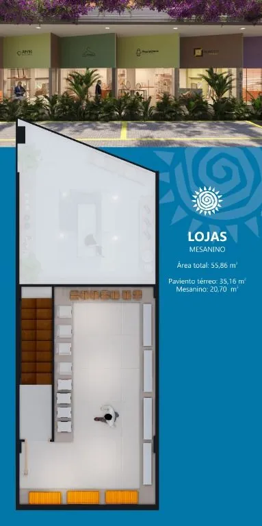 Imagem Flat com 1 dormitório à venda, 37 m² por R$ 225.999,00 - Jacumã - Conde/PB