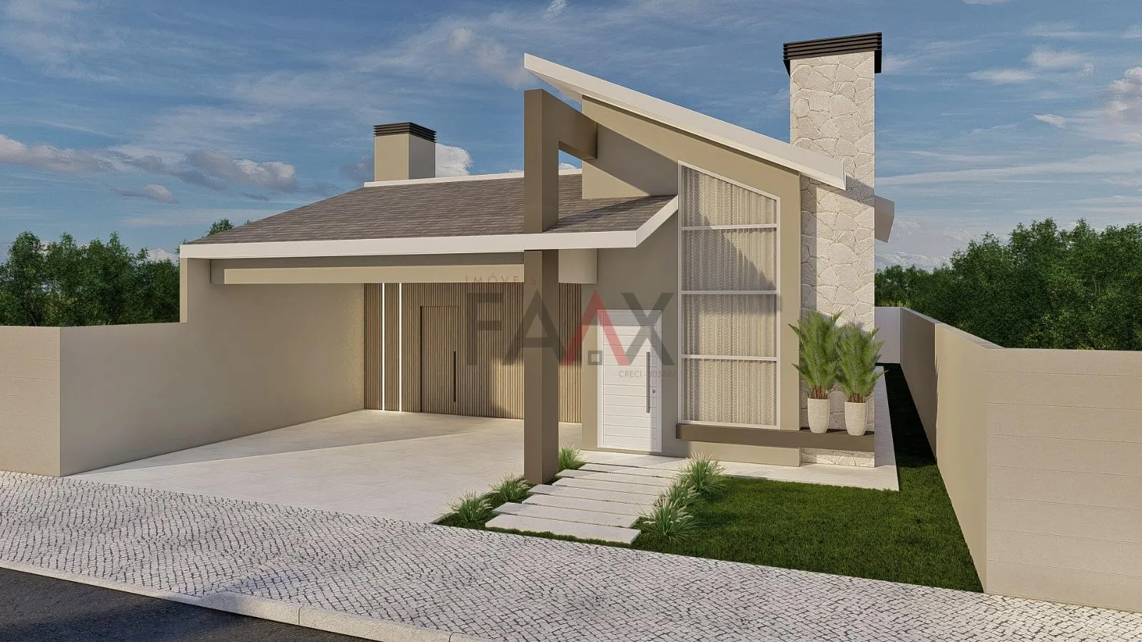 Foto do imóvel CASA NOVA NO RESIDENCIAL ALTO DE SANTA MARIA, GUARAPUAVA - PR