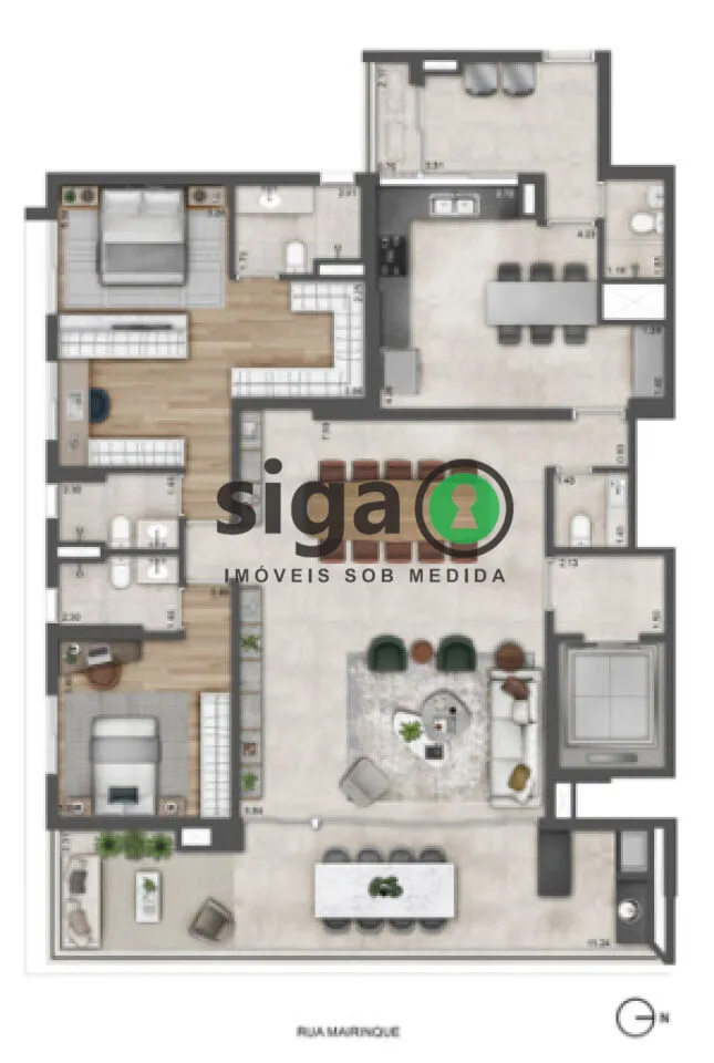 Imagem Apartamento com 4 dormitórios sendo 3 suítes para venda no Ibirapuera