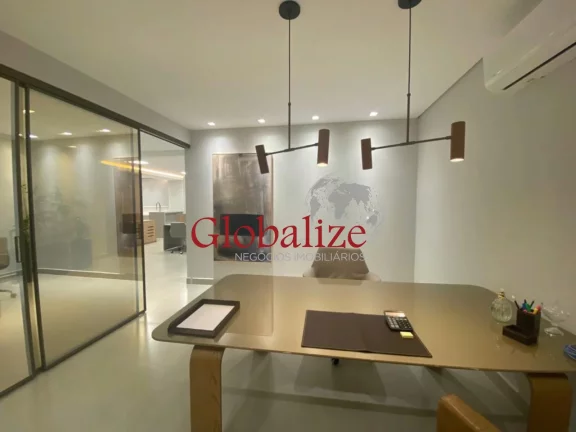 Imagem Sala comercial à venda com 100m², 1 vaga, recepção por R$480.000,00 na Vila Mathias em Santos