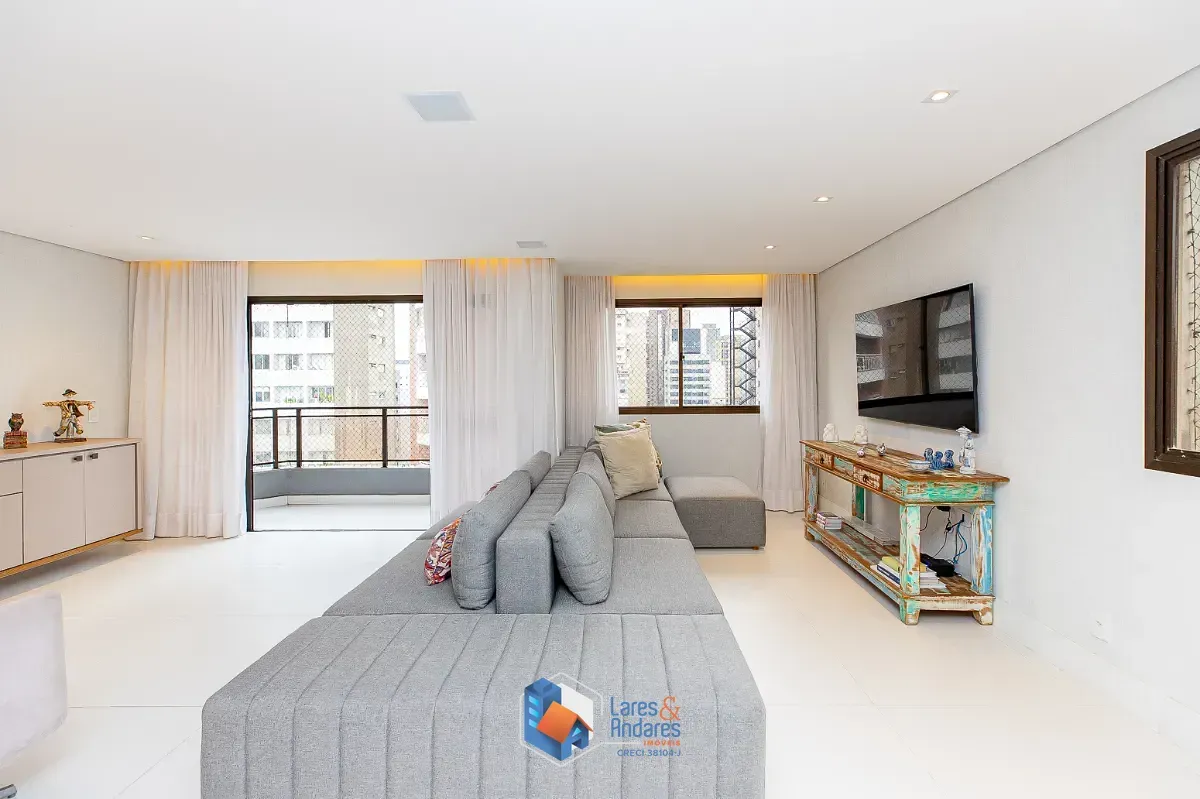Imagem Apartamento para venda em Itaim Bibi com 4 quartos, sendo 3 suítes, 197m²