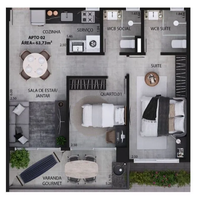 Imagem Studio com 1 dormitório à venda, 32 m² por R$ 464.999,00 - Jardim Oceania - João Pessoa/PB