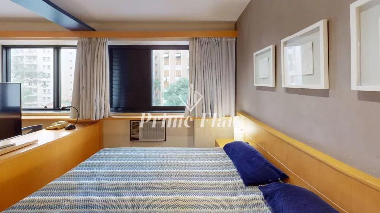 Imagem Flat disponível para locação no Transamerica Executive Jardins, com 45m², 2 dormitórios e 1 vaga