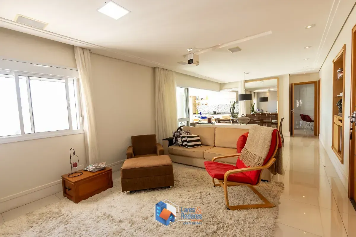 Imagem Apartamento para venda em Chácara Santo Antônio (Zona Leste) com 3 quartos, sendo 2 suítes, 179m²