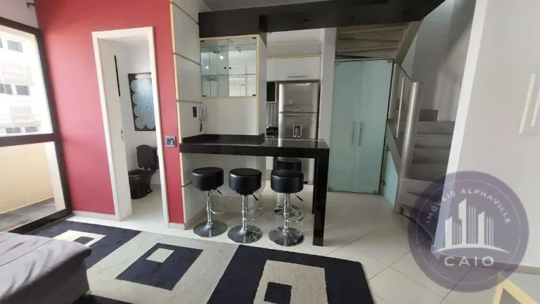 Imagem Alphaville | Duplex House 68m² 1 suíte, mobiliado | 612 mil