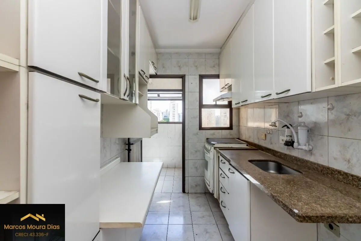 Imagem Apartamento Pompéia 72m², 2 dormitórios (1 suíte) , 2 vagas de garagem, sacada com vista livre