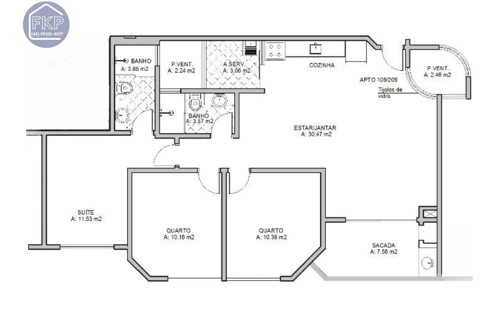 Imagem Apartamento 3 dormitórios!