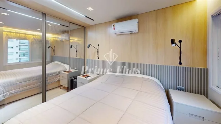 Imagem Flat disponível para venda no Condomínio Ambassador Flat Service, com 45m², 1 dormitório e 1 vaga