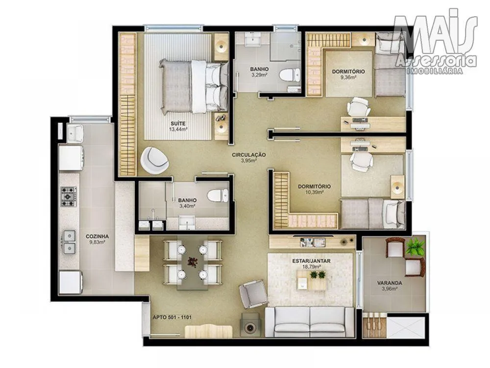 Imagem Apartamento para Venda em São Leopoldo / RS no bairro Centro