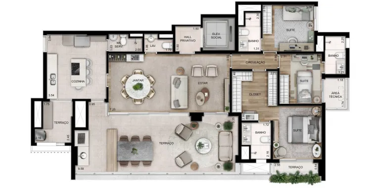 Foto do imóvel Apartamento com 4 Quartos à Venda, 156 m² em Perdizes - São Paulo