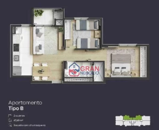Imagem Apartamento na planta à venda - Hauer