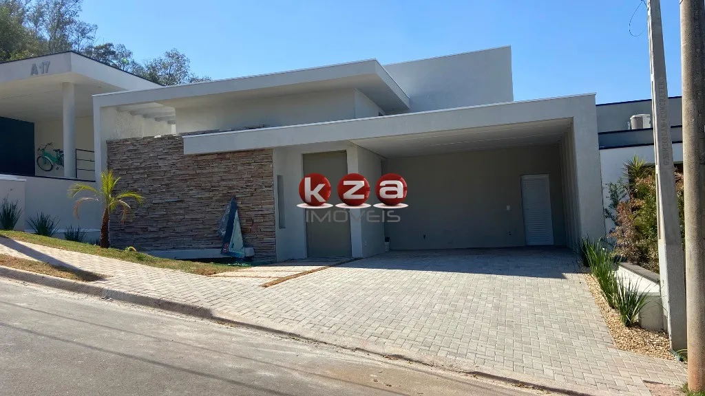 Imagem Casa de luxo em condomínio: 3 quartos, 3 suítes, 2 salas, 4 banheiros, 2 vagas, 157,49m² em Valinhos-SP.