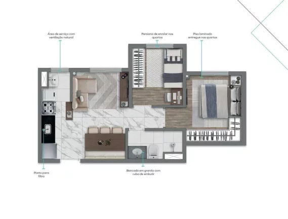 Imagem VIVAZ PRIME VILA PRUDENTE - Studios e aptos de 2 e 3 dorms, 5 minutos à pé da Estação Vila Prudente!