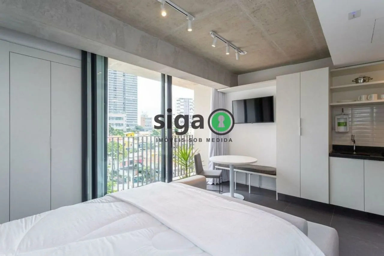 Imagem STUDIO de 28m², com 1 quarto, 1 banheiro e sem vaga na Vila Madalena