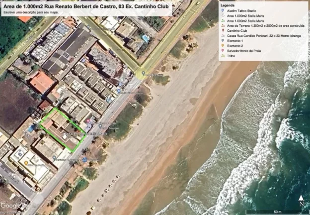 Imagem A 5ª Avenida Imóveis Selecionou esse Exclusivo Lote de 1.000,00m2 Frontal Mar, na Orla de Praia do Flamengo, atual Stella Maris: Para Incorporação
