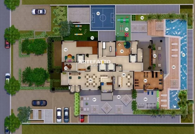 Imagem Apartamento de luxo à venda, no Edifício Ubaya em Franca, Residencial Amazonas, com 3 quartos, 105,86m2