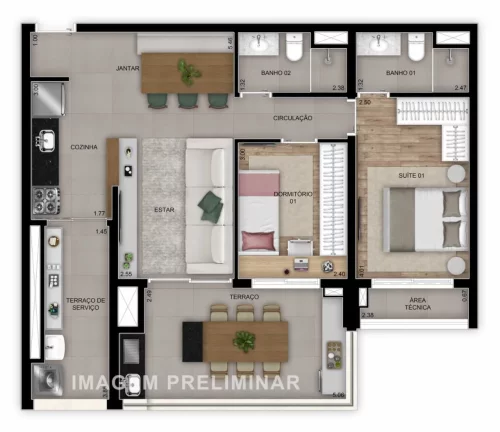 Imagem MADRE 914 - DIÁLOGO - Studio de 38m² (NR), próximo ao Mooca Plaza Shopping e à CPTM!