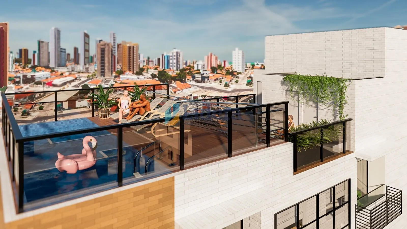 Imagem Apartamento térreo com área privativa - 68m²- 2 quartos - 1 suíte- Jardim Oceania, João Pessoa/PB