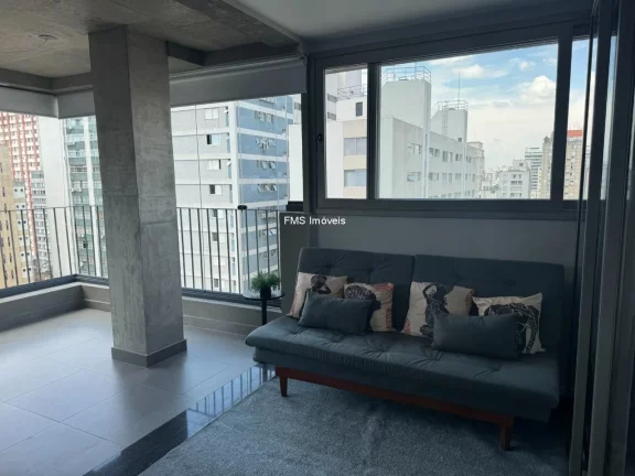 Imagem Imperdível: Apartamento à venda em São Paulo-SP, Cerqueira César 1 quarto, 1 sala, 1 banheiro, 1 vaga de garagem, 46,00 m².