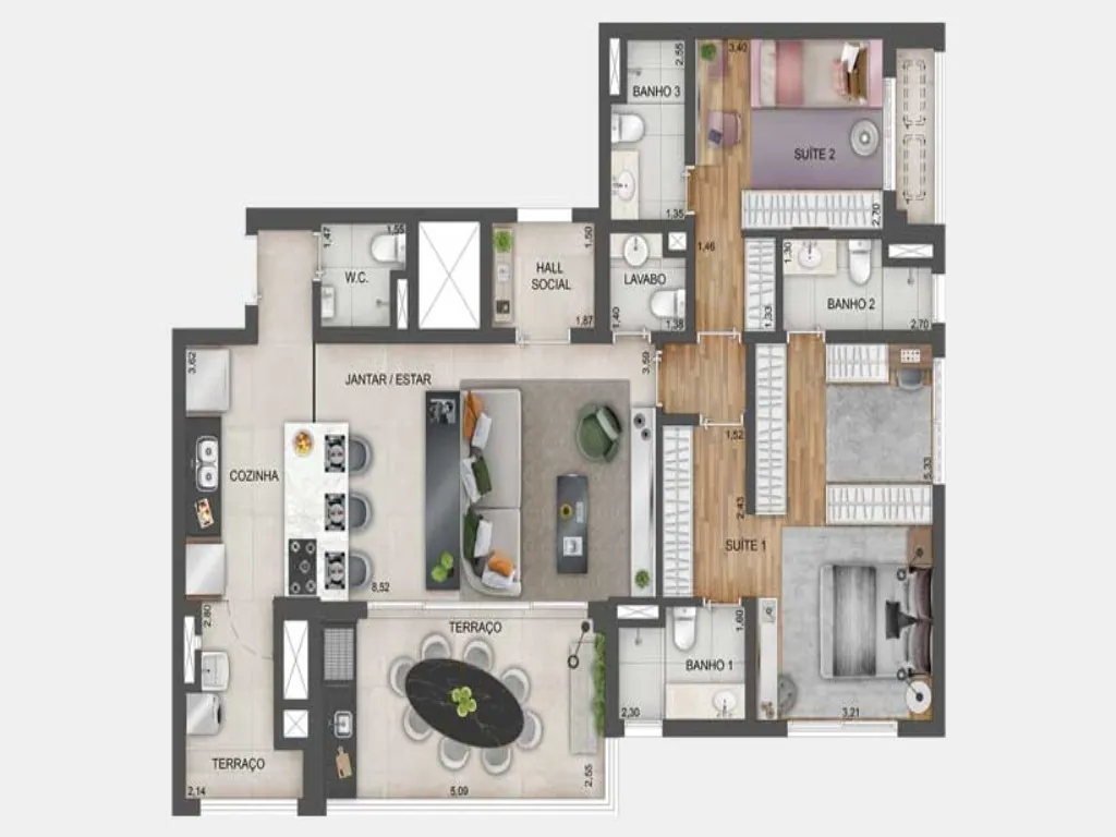 Imagem Apartamento à venda em Ibirapuera São Paulo-SP, apartment in São Paulo Brazil, apartamento alto padrão em São Paulo, apartamento alto padrão