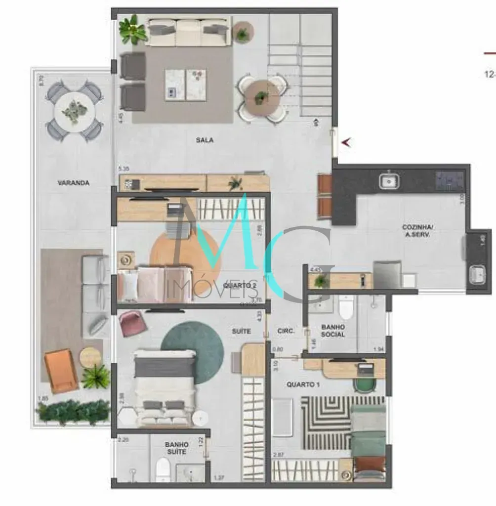 Imagem Apartamento à venda 2 Quartos 1 Suite 1 Vaga 82.62M² Barra da Tijuca Rio de Janeiro - RJ | Basílio Tijuca