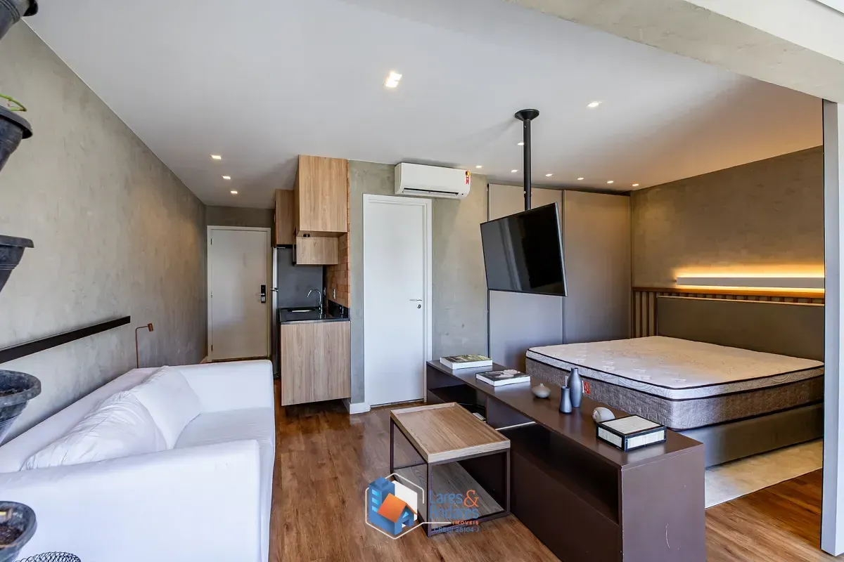 Imagem Apartamento para venda em Campo Belo com 1 quarto, sendo 1 suíte, 36m²