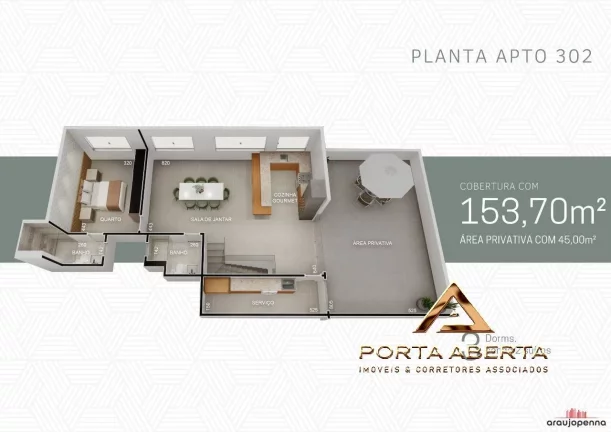Imagem Apto de 3 Quartos, sendo 1 Suite - COD 919