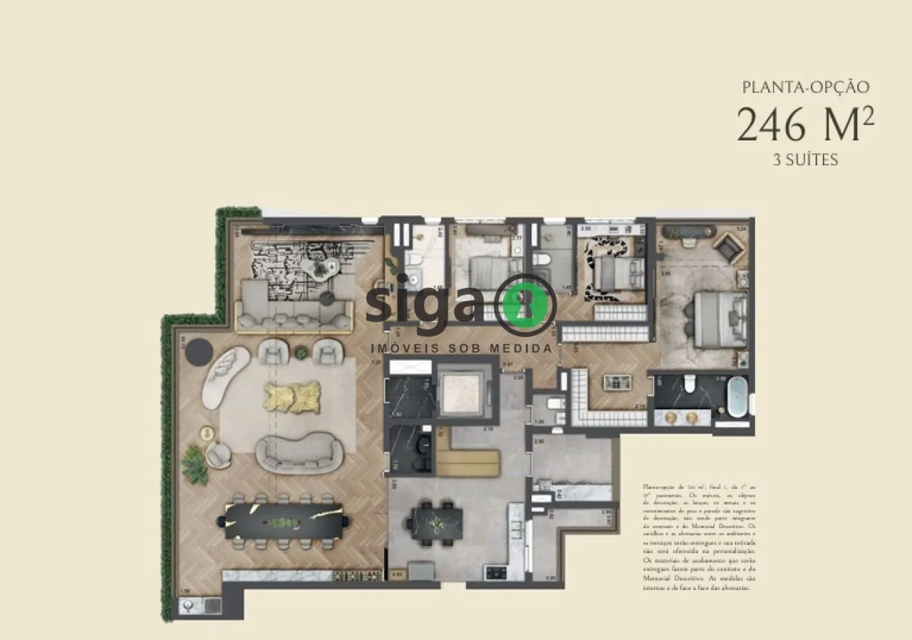 Imagem Apartamento à venda 4suítes 3 vagas Chácara Klabin