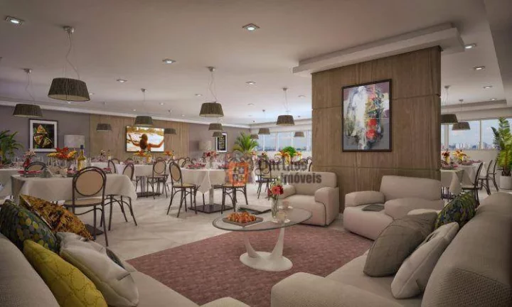 Imagem Apartamento com 2 dormitórios à venda, 57 m² por R$ 480.000 - Boqueirão - Praia Grande/SP