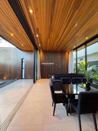 Imagem Casa de condomínio à venda, no Villa Piemonte, em Franca, Parque Universitário, com 3 quartos, 204m2
