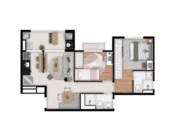 Imagem THINK TANABI - Apto de 60m², em excelente localização do bairro da Água Branca!!