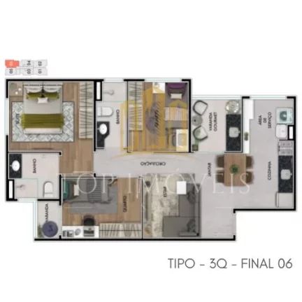 Imagem Apartamento moderno com 3 quartos e varanda gourmet – Próximo ao Shopping Jardim Oriente