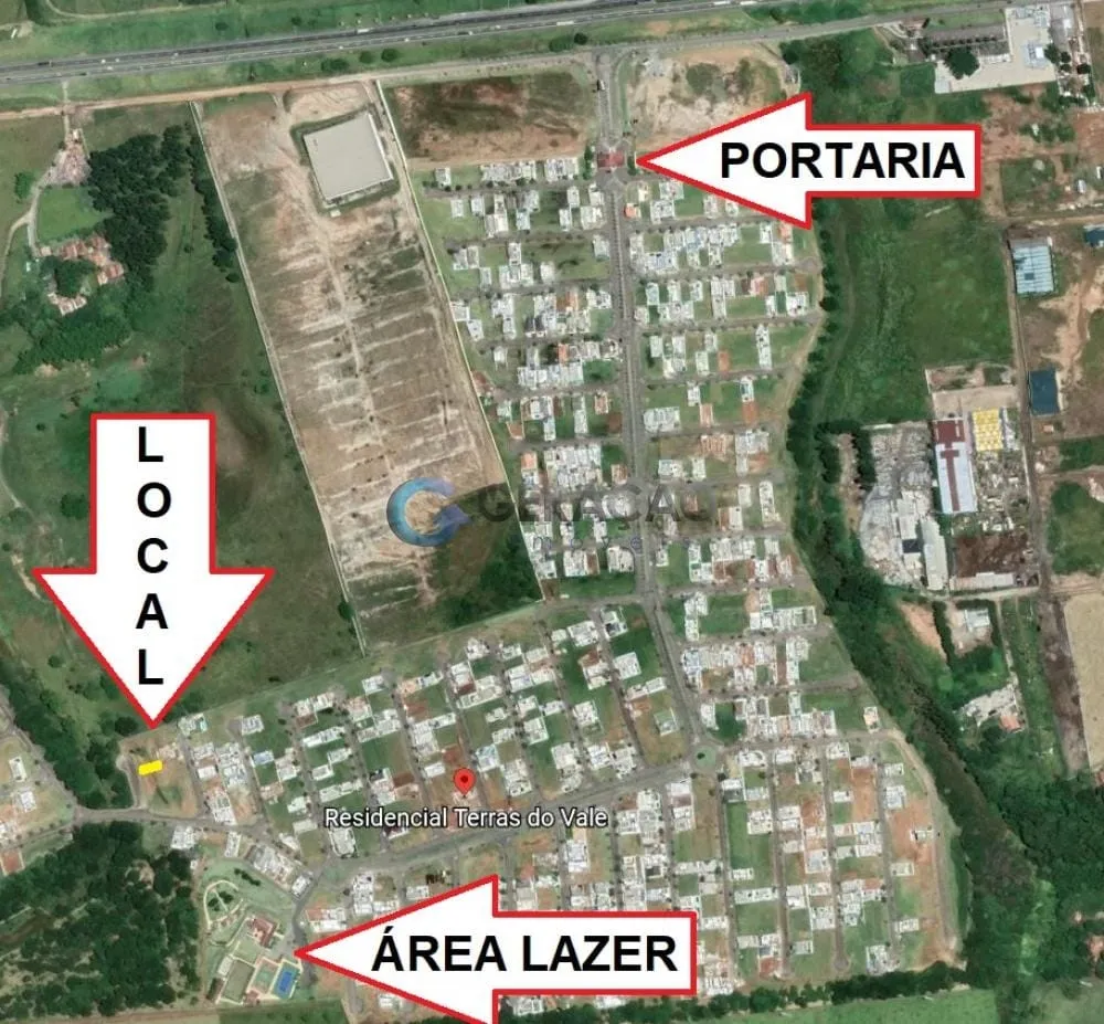Imagem Terreno à venda 369.25M², Bairro do Grama, Caçapava - SP | Condomínio Terras do Vale