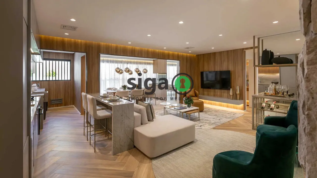 Foto do imóvel Apartamento à venda no Brooklin ? 100m², 3 dormitórios, 2 vagas com quadra de Tênis!