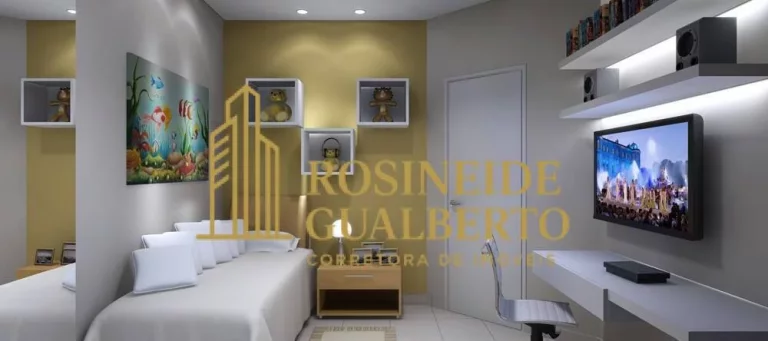 Imagem Apartamentos de 2 quartos (suíte), varanda gourmet, piscina, fitness e SPA.