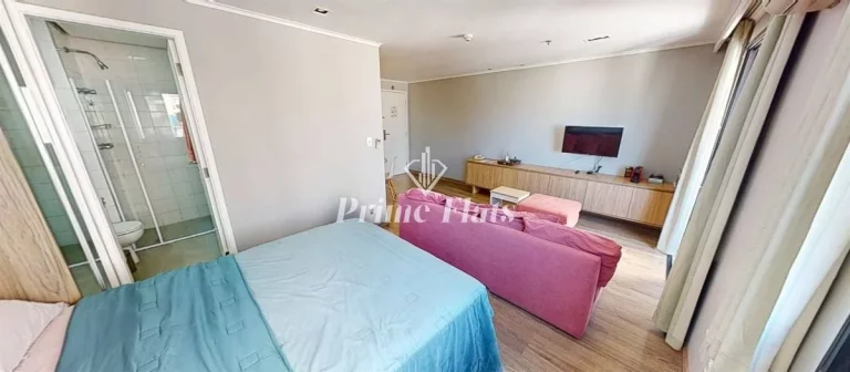 Imagem Flat disponível para locação no Hotel Slaviero Essential São Paulo Ibirapuera, com 35m², 1 dormitório e 1 vaga