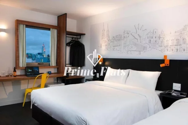 Imagem Flat disponível para venda B...B Hotel São Paulo Luz, com 13,75m², 1 dormitório e 1 vaga