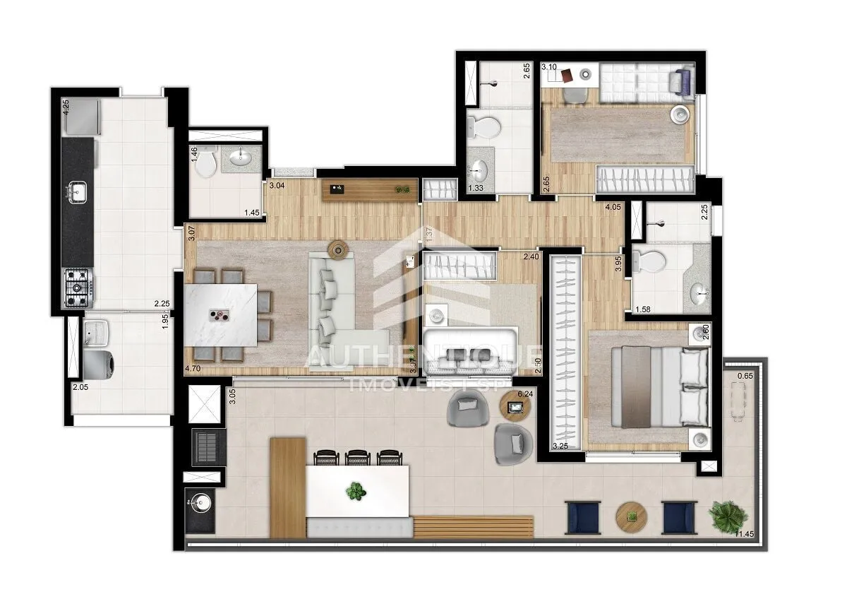 Imagem Benedito Pinheiros - Apartamento à venda em São Paulo/SP