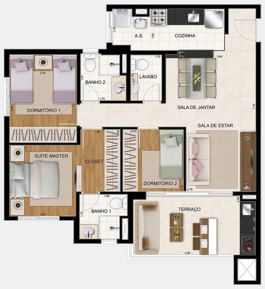 Imagem Apartamento Para Venda ou Locação no CIDADE MAIA!!!