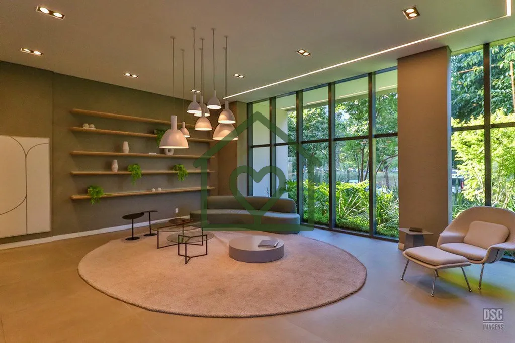 Imagem Excelente apartamento totalmente mobiliado com automação em todos os ambientes, sacada integrada a...