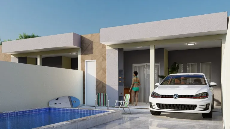 Imagem Casa com 3 Quartos à Venda, 79 m² em Jd. Palmeiras - Itanhaém