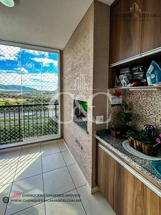 Imagem Apartamento à venda no Flex Jundiaí, 66m², varanda fechada e vista Serra do Japi