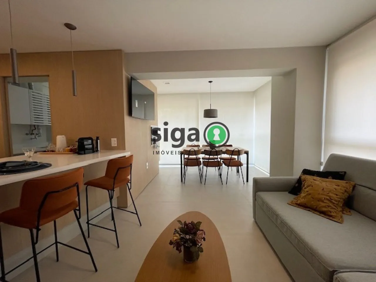 Foto do imóvel Apartamento mobiliado para VENDA com 2 dorms, sendo 1 suite, 1 vg com vista eterna para o Jd Europa