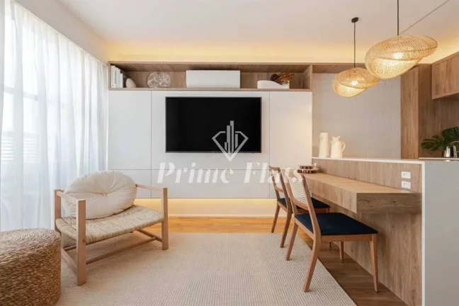 Imagem Flat disponível para venda no Condomínio Edifício Urbano Duplex na Vila Nova Conceição, com 50m², 1 dormitório e 1 vaga de garagem