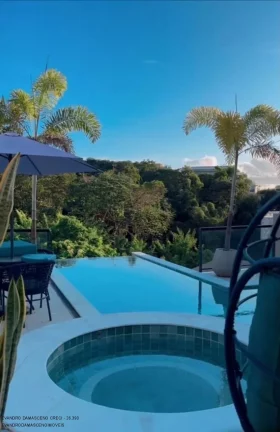 Imagem Impecável residência de alto padrão em Alphaville II, Salvador-BA: 4 suítes, 3 salas, 2 banheiros, 4 vagas - 496m².