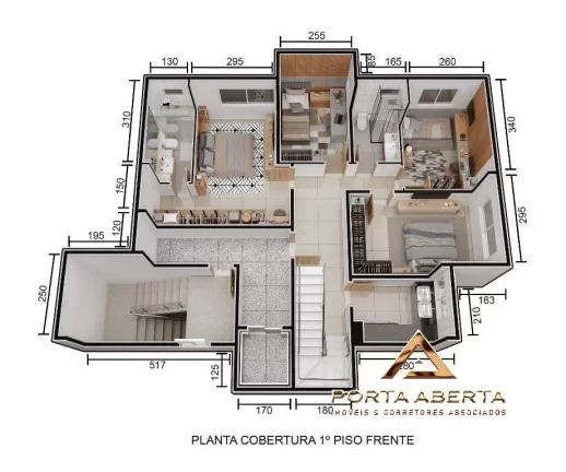 Imagem Apto de 3 Quartos, sendo 1 Suite - Imbaubas - COD 692