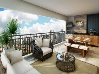 Imagem Locação de Apartamento de Luxo na Vila Gilda em Santo André-SP - 4 quartos, 2 suítes, 3 banheiros, 3 vagas de garagem e 139,00m² no Condomínio Royale Mérit.