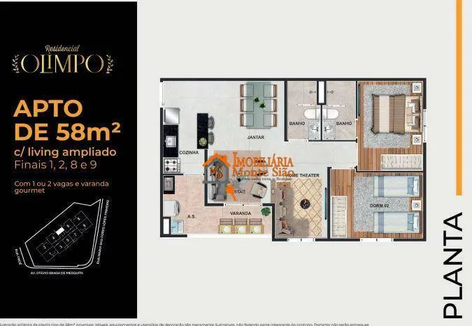 Imagem Apartamento com 3 dormitórios à venda, 58 m² por R$ 590.613,00 - Macedo - Guarulhos/SP