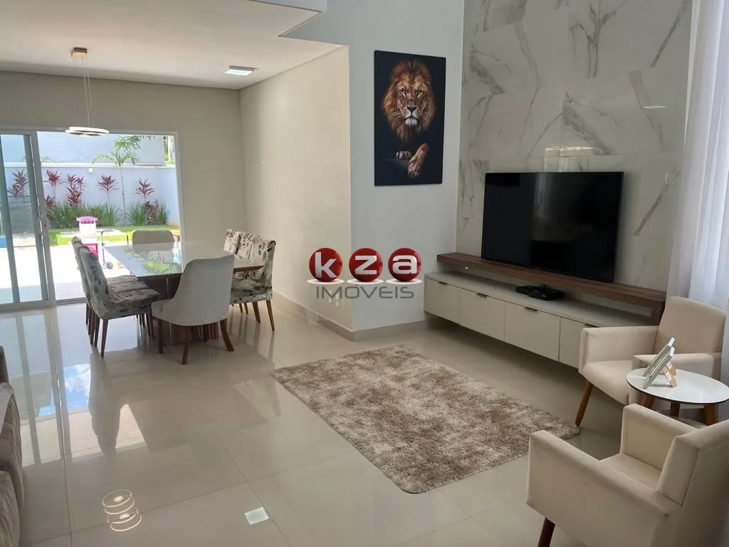 Imagem Linda Casa a venda no Condomínio Villa do Sol em Valinhos - 3 suítes, 2 salas, 5 banheiros, piscina e gourmet, 4 vagas, 230m².