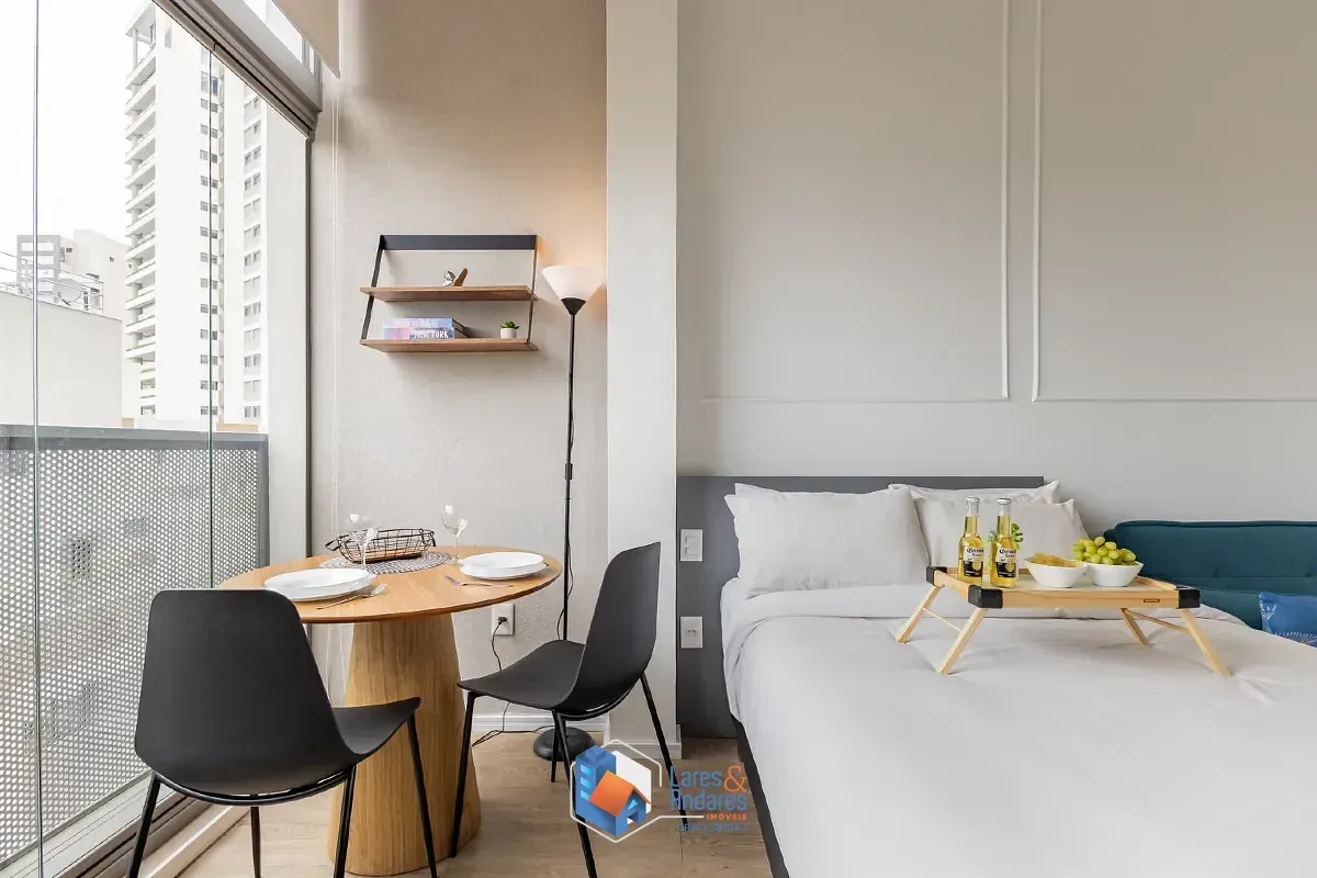 Imagem Studio para venda e locação em Moema com 1 quarto, 27m²